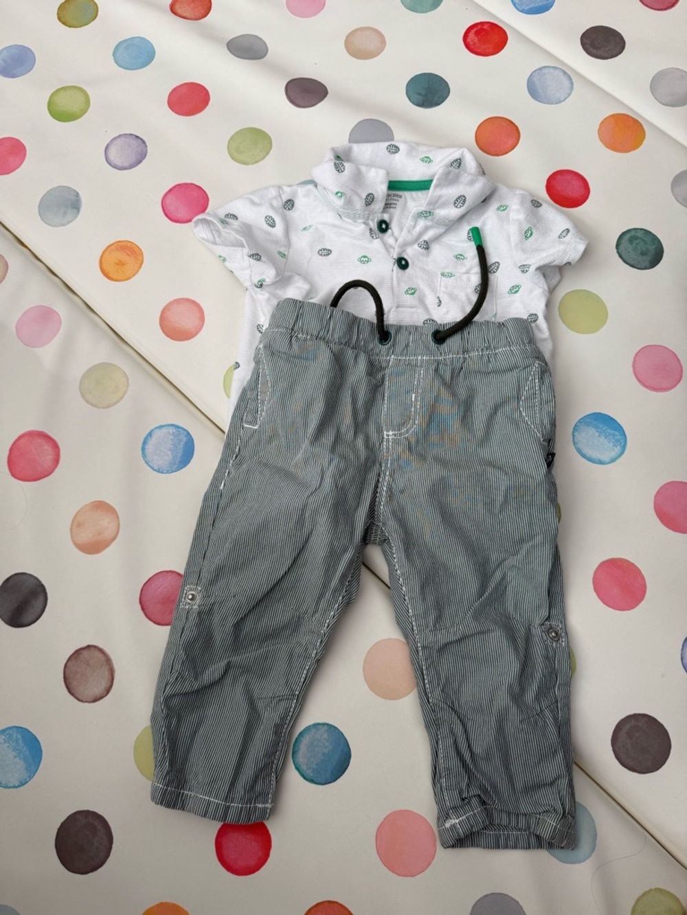 Baby Sets 6-9 months + One-Piece Footed Pajamas